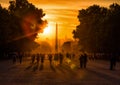 Sunset at Tuileries Gardens, Paris