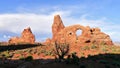 Sunset at Turret Arch. Royalty Free Stock Photo