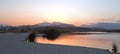 Sunset twilight reflections over San Jose Del Cabo Lagoon near Cabo San Lucas Baja Mexico