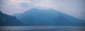 Sunset and Twilights on Lake Como in Italy