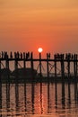 Sunset on Ubein bridge