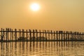 Sunset on Ubein bridge