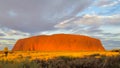 Sunset at Uluru Ayers Rock Royalty Free Stock Photo