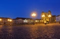 Sunset at Union Square of Timisoara, Royalty Free Stock Photo