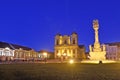 Sunset at Union Square of Timisoara, Royalty Free Stock Photo