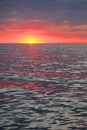 Sunset unser the sea