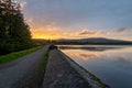 Sunset at the Upper Draw Tower at Vartry Reservoir, County Wicklow