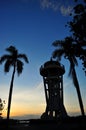 Sunset at Upper Seletar Reservoir - vertical view