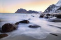 Sunset at Uttakleiv Beach, Lofoten Norway