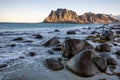 Sunset at Uttakleiv Beach, Lofoten Norway