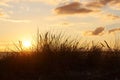 Sunset at Vadum Beach in Salling, Denmark - series Royalty Free Stock Photo