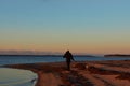 Sunset at Vadum Beach in Salling, Denmark - series