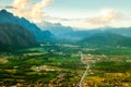 Sunset on Vang Vieng, Laos