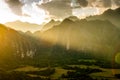 Sunset on Vang Vieng, Laos