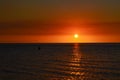 Sunset in Vatia Beach, Viti Levu Island, Fiji Royalty Free Stock Photo