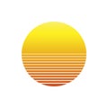 sunset vector icon Royalty Free Stock Photo