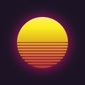 sunset vector icon Royalty Free Stock Photo