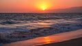 Sunset Venice beach. Royalty Free Stock Photo