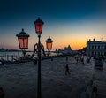 Sunset in Venice Royalty Free Stock Photo