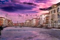 Sunset at Venice in vanilla sky Royalty Free Stock Photo