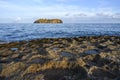 Sunset Ventotene rocks beach. Italy Royalty Free Stock Photo