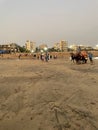 Sunset at Versova Beach and the Arabian Sea, Mumbai