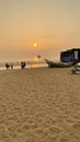 Sunset at Versova Beach and the Arabian Sea, Mumbai