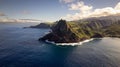 Sunset vibes at Kahakuloa Head, Maui Royalty Free Stock Photo