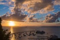 Sunset view at All Saints Bay in Salvador, Bahia, Brazil Royalty Free Stock Photo
