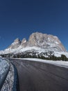 Sunset view in alpe di siusi