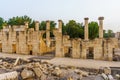 Sunset view of the ancient Roman-Byzantine city of Bet Shean