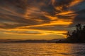 Sunset view at the Anda White Long Beach at Bohol island