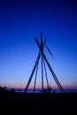 Sunset view at Antiparos island, Greece Royalty Free Stock Photo