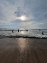 Sunset view on Anyer beach, Banten