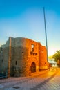 Sunset view of Aqaba castle in Jordan Royalty Free Stock Photo