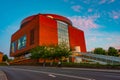 Sunset view of ARoS Aarhus Art Museum in Denmark