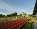 Sunset view of Palau National stadium in Koror, Palau.