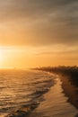 Sunset view from the Balboa Pier in Newport Beach, Orange County, California Royalty Free Stock Photo