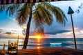 Sunset view of Barbados Beach