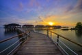 Sunset view-6 from batam island riau indonesia asia Royalty Free Stock Photo