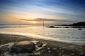 Sunset view at beach side Kuantan Malaysia