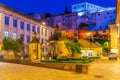 Sunset view of beautiful Jardim da Manga at Coimbra, Portugal Royalty Free Stock Photo