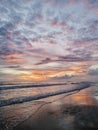 Sunset view at Berawa Beach Bali Royalty Free Stock Photo