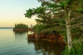 Sunset view of the Blockhouse Point Lighthouse, PEI