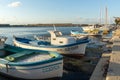 Sunset view with Boat at port of Sozopol, Burgas Region, Bulgaria