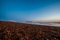 Sunset view on Brighton pier and beach Royalty Free Stock Photo