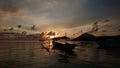 Sunset view at Bunaken Island in Manado