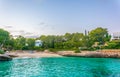 Sunset view of Cala d'or bay at Mallorca, Spain Royalty Free Stock Photo