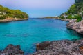 Sunset view of Cala d'or bay at Mallorca, Spain Royalty Free Stock Photo