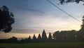 Sunset view candi prambanan